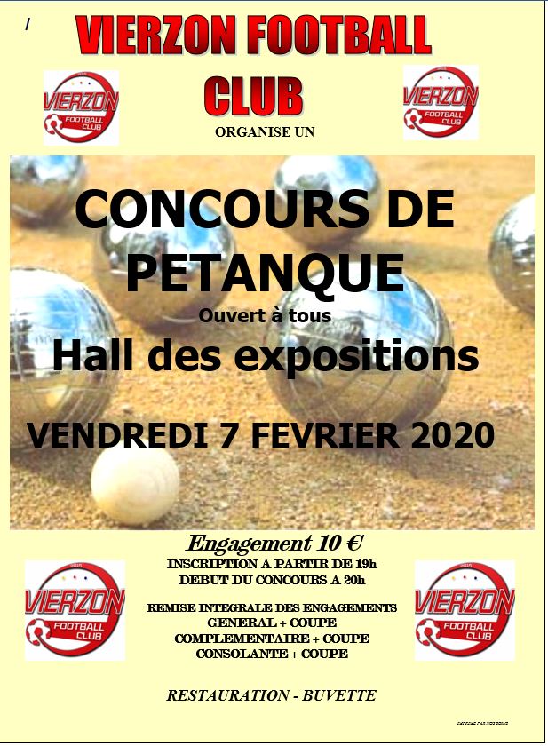 Actualité Le VFC organise un concours de pétanque club Football